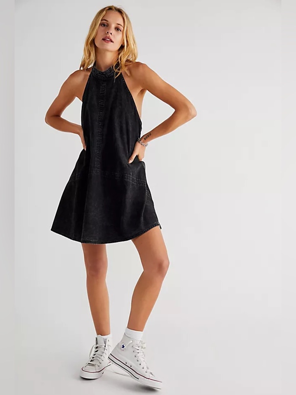 100% Cotton Rising Sun Halter Dress